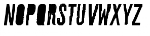 Mader Stencil Italic Font UPPERCASE