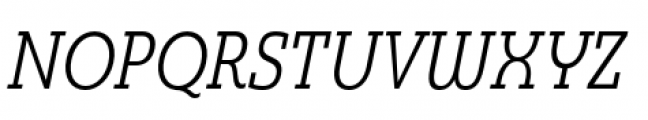 Madurai Slab Condensed Regular Italic Font UPPERCASE