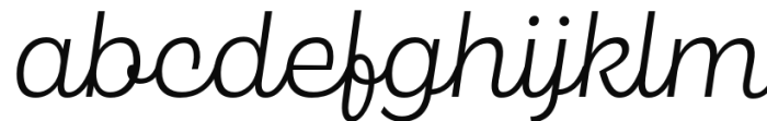 Maestri Extralight Font LOWERCASE