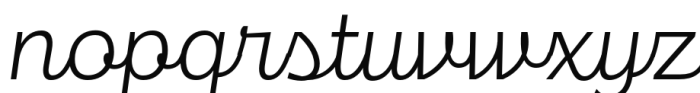 Maestri Extralight Font LOWERCASE