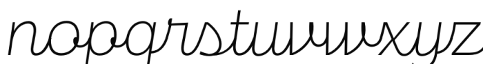 Maestri Thin Font LOWERCASE