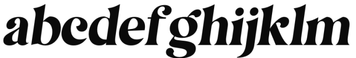 Magiona Display Italic Font LOWERCASE