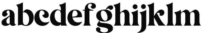 Magiona Display Regular Font LOWERCASE