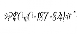 Magnolia Merchant Italic Font OTHER CHARS