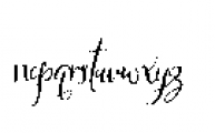 Magnolia Merchant Italic Font LOWERCASE
