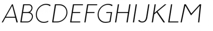 Maisee Extra Light Italic Font UPPERCASE
