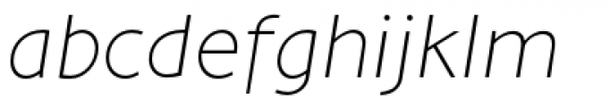 Maisee Extra Light Italic Font LOWERCASE