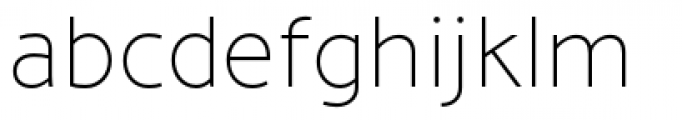Maisee Extra Light Font LOWERCASE