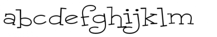 Malihini Cuban BTN Expanded Light Font LOWERCASE