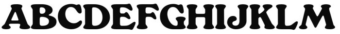 Manchego Regular Font UPPERCASE