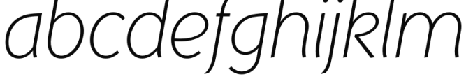 Mancunium Light/Medium Collection Light Italic Font LOWERCASE