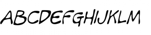 Mandingo BTN Condensed Oblique Font UPPERCASE
