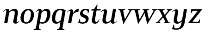Mandrel Normal Demi Italic Font LOWERCASE