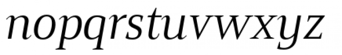 Mandrel Normal Regular Italic Font LOWERCASE