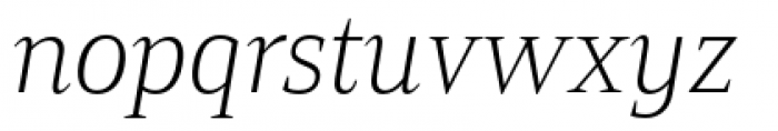 Mandrel Normal Thin Italic Font LOWERCASE