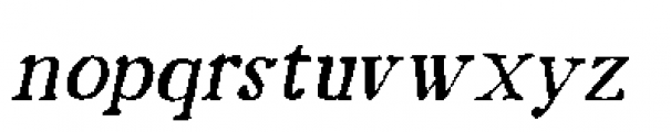 Mariken Bold Italic Font LOWERCASE