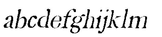Mariken Italic Font LOWERCASE