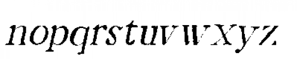 Mariken Italic Font LOWERCASE