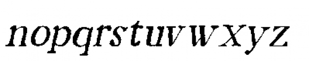 Mariken Semi Bold Italic Font LOWERCASE