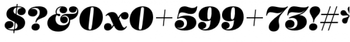 Mastadoni G5 Italic Font OTHER CHARS