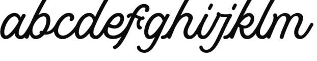 Matchbox Scriptura Regular Font LOWERCASE