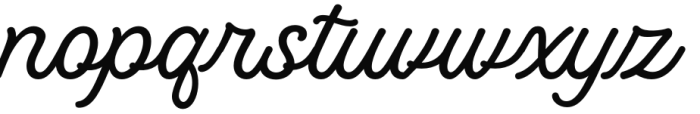 Matchbox Scriptura Regular Font LOWERCASE