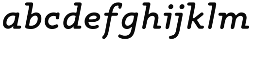 Maxular Medium Italic Font LOWERCASE