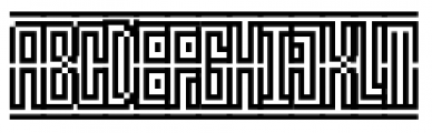 Maze Monogram Regular Font UPPERCASE