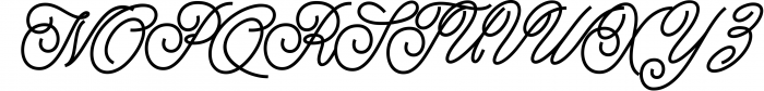 Mahegrena Script - Connect Monoline & EXTRAS 1 Font UPPERCASE