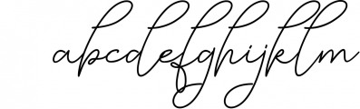 Manhattan Signature 1 Font LOWERCASE
