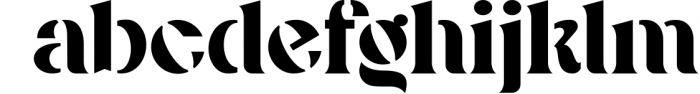 Marigo - Stencil Display Font Font LOWERCASE