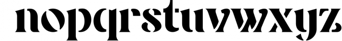 Marigo - Stencil Display Font Font LOWERCASE