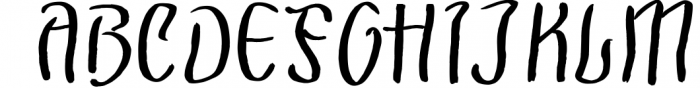 Markos Brush Typeface Font UPPERCASE