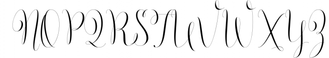 Marthina Script - Two Style 1 Font UPPERCASE