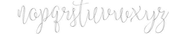 Marthina Script - Two Style Font LOWERCASE