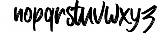 Masticated Brush Script Font Font LOWERCASE