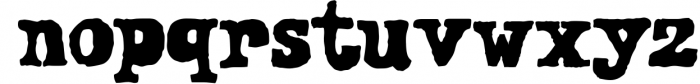 Matches Typeface - Typewriter Font LOWERCASE