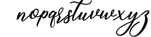 martini script Font LOWERCASE