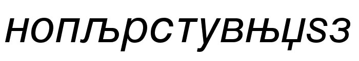 MAC C Swiss Italic Font LOWERCASE