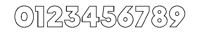 MADE INFINITY Outline Personal Use Black Font OTHER CHARS