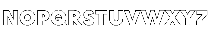 MADE INFINITY Outline Personal Use Black Font UPPERCASE
