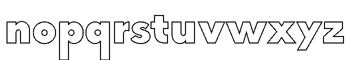 MADE INFINITY Outline Personal Use Black Font LOWERCASE