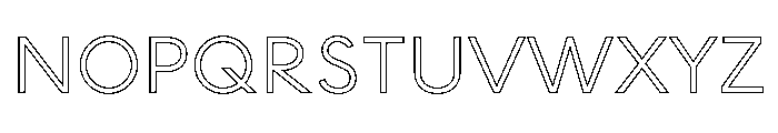 MADE INFINITY Outline Personal Use Light Font UPPERCASE