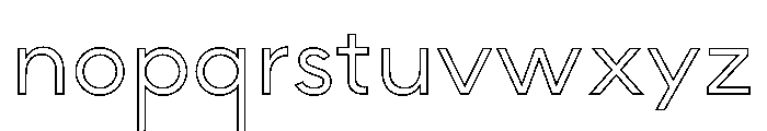 MADE INFINITY Outline Personal Use Light Font LOWERCASE