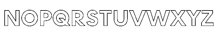 MADE INFINITY Outline Personal Use Medium Font UPPERCASE