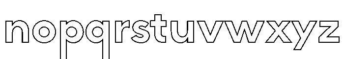 MADE INFINITY Outline Personal Use Medium Font LOWERCASE