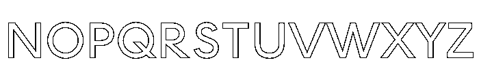 MADE INFINITY Outline Personal Use Regular Font UPPERCASE