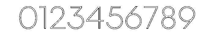 MADE INFINITY Outline Personal Use Thin Font OTHER CHARS