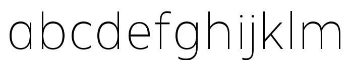 MADEFutureX-Thin Font LOWERCASE