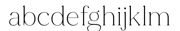 MADEMirage-Thin Font LOWERCASE